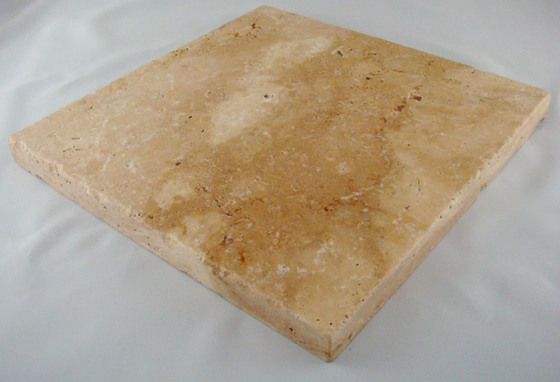 Size: 16 x 16,
Color: Mediterranean Walnut,
Finish: Tumbled