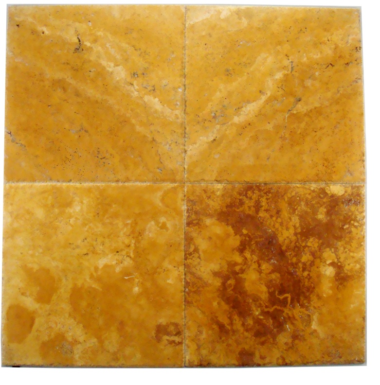 Size: 18 x 18,
Color: Exotic Gold,
Finish: Brushed & Chiseled