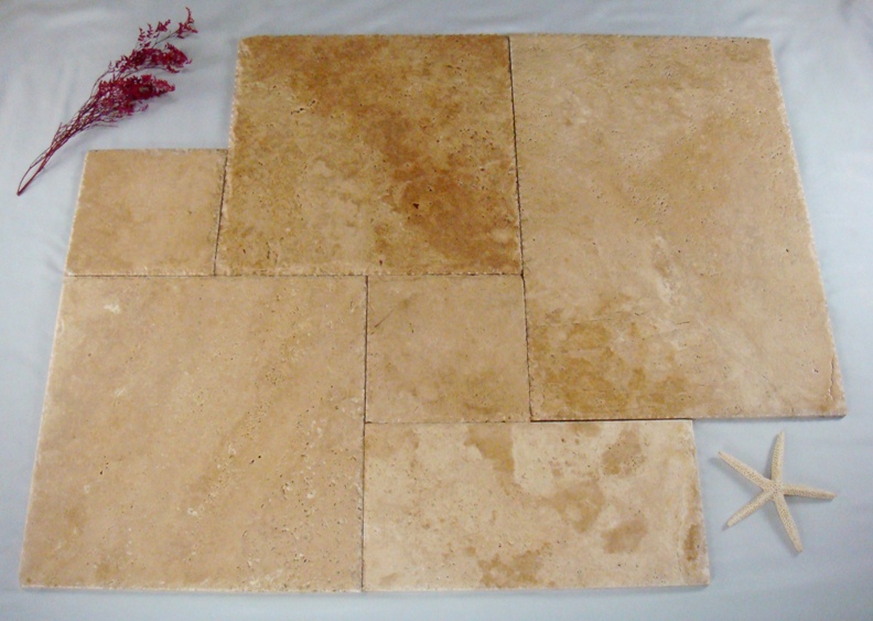 Size: French Pattern,
Color: Mediterranean Walnut,
Finish: Brushed & Chiseled